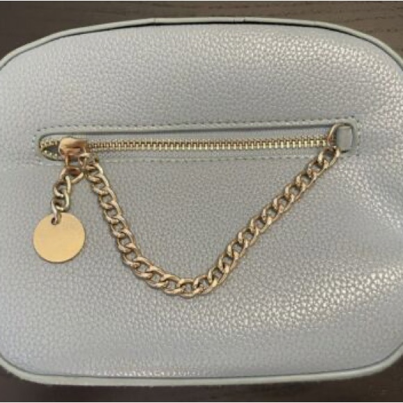 Small Shoulder Purse, Taupe Imitation Leather with lining - Picture 1 of 4